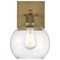 Access Lighting Port Nine Burgundy, Burgundy LED Wall Sconce, Antique Brushed Brass Finish, Clear Glass 63145LEDDLP-ABB/CLR - alternate 9